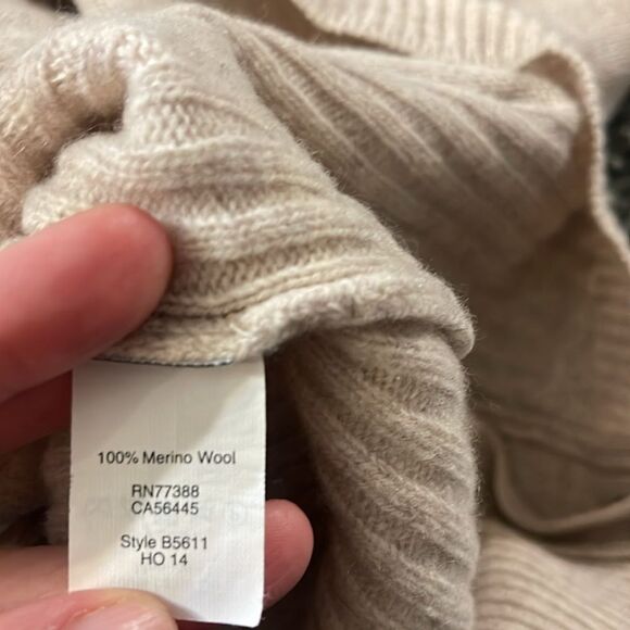 Madewell Pinewood Pullover Wool Sweater Oatmeal S - Picture 7 of 8